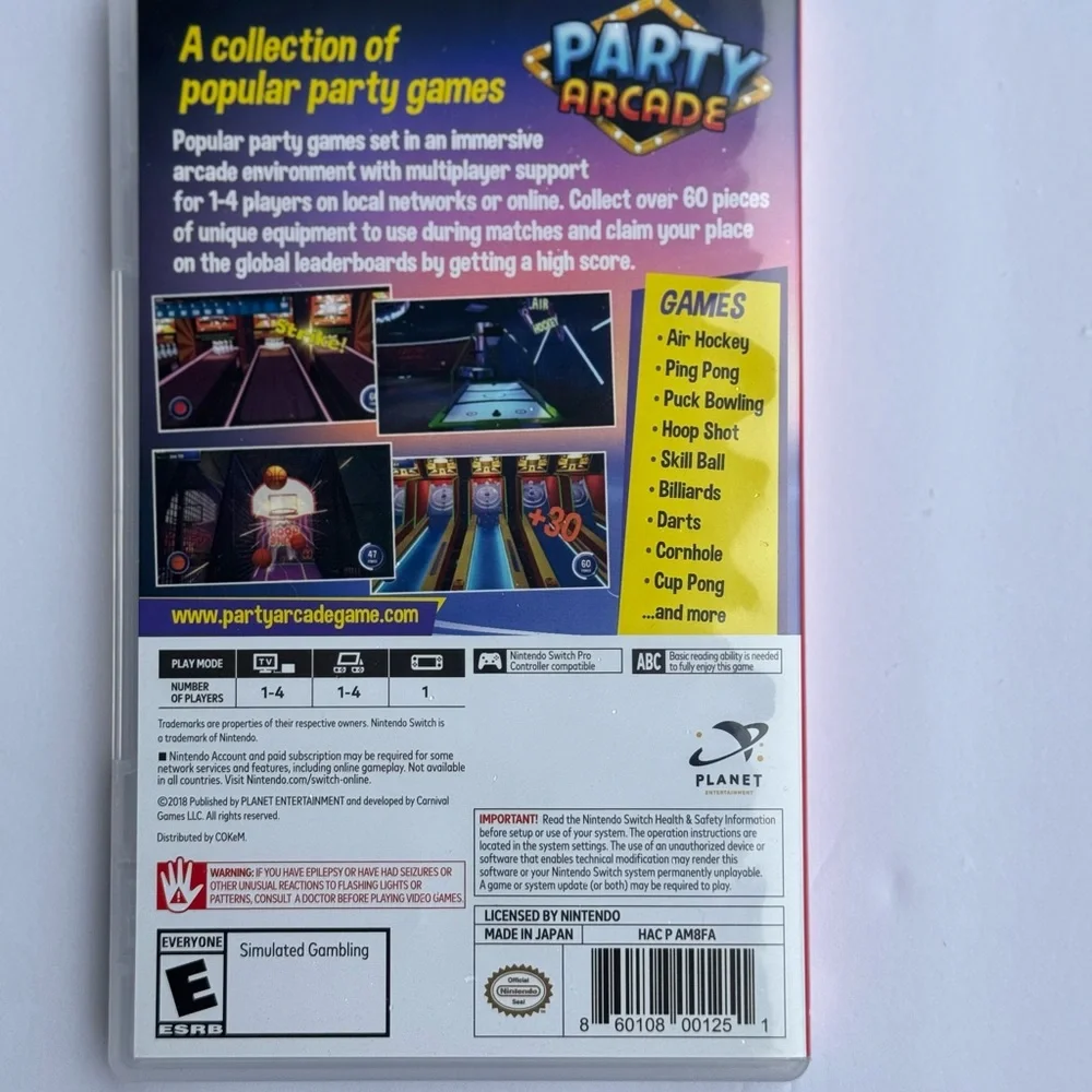 Switch Nintendo Party Arcade
